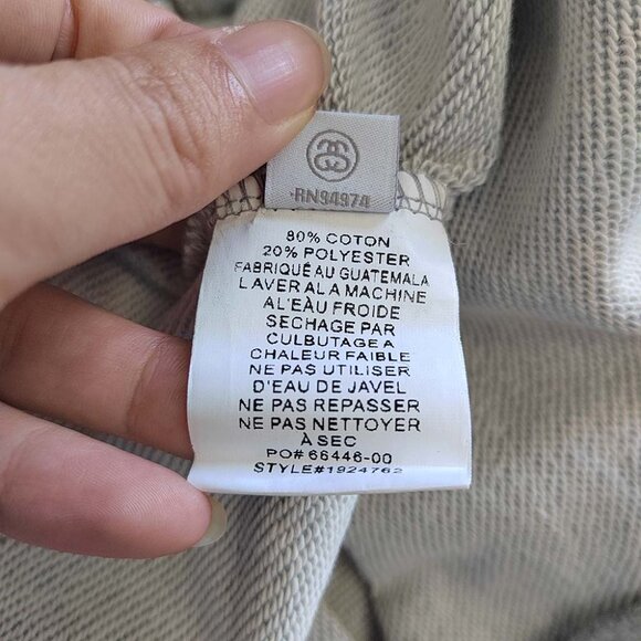 Stussy Logo 8 Ball Hoodie - Grey - Picture 3 of 12